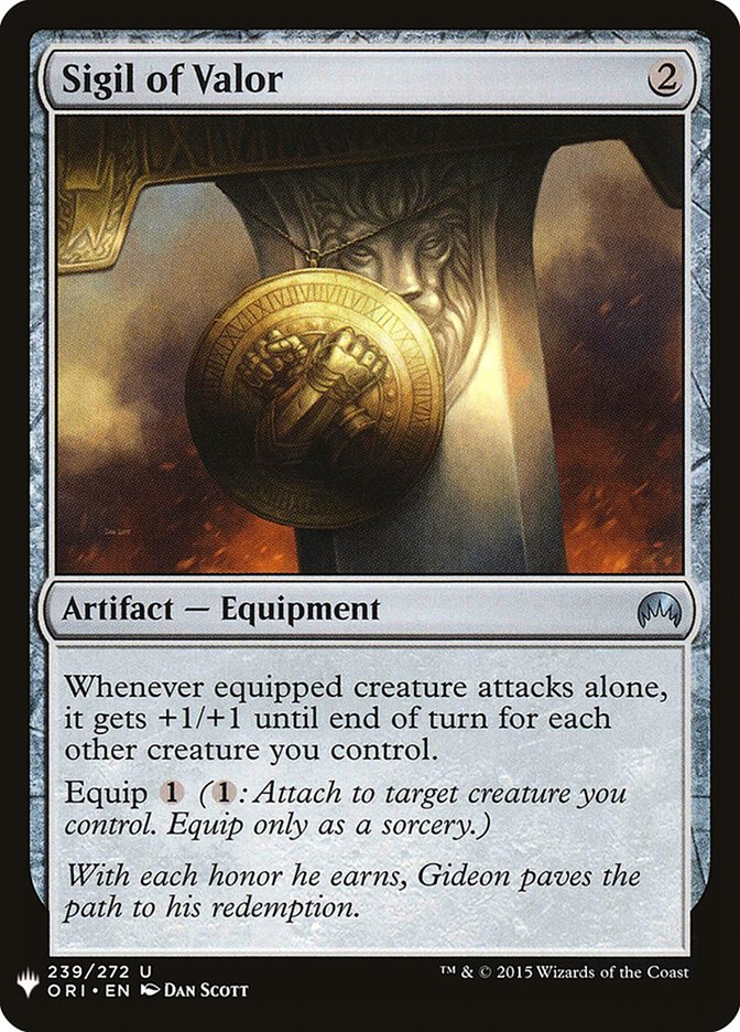 Sigil of Valor [Mystery Booster] | Galactic Gamez