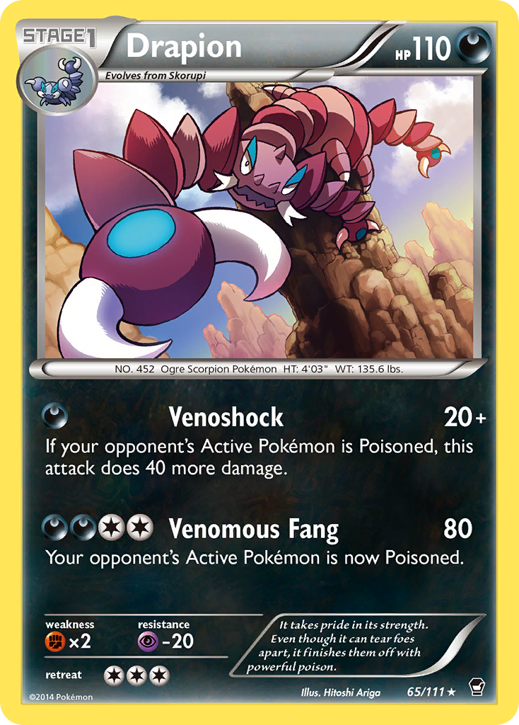 Drapion (65/111) [XY: Furious Fists] | Galactic Gamez