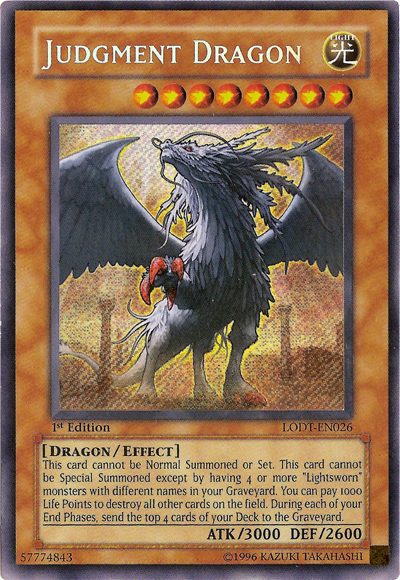 Judgment Dragon [LODT-EN026] Secret Rare | Galactic Gamez