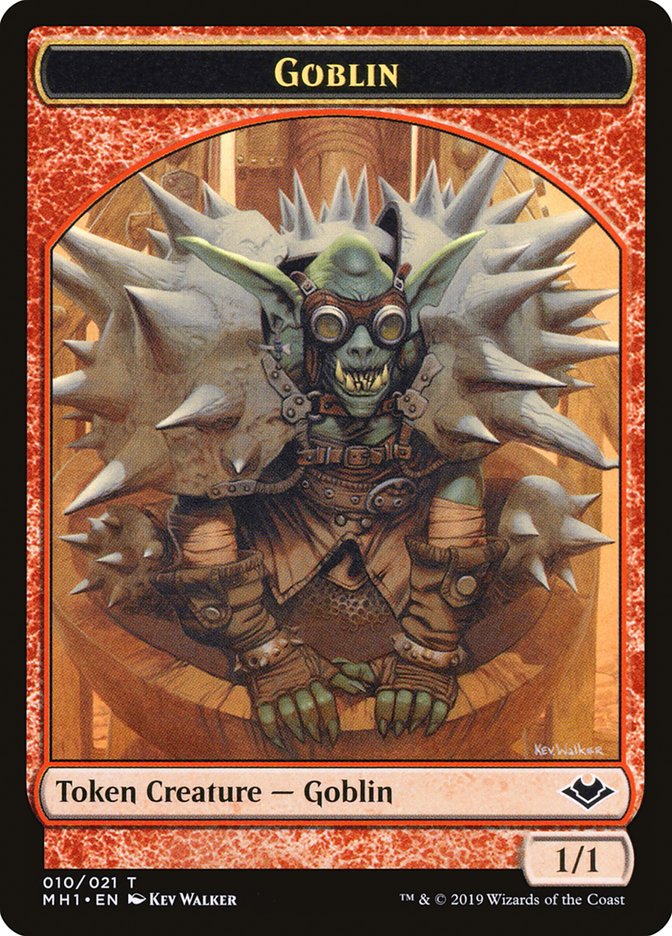 Goblin (010) // Golem (018) Double-Sided Token [Modern Horizons Tokens] | Galactic Gamez