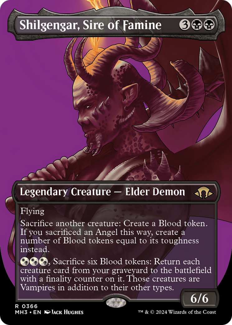 Shilgengar, Sire of Famine (Borderless) [Modern Horizons 3] | Galactic Gamez