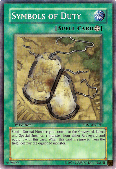 Symbols of Duty [5DS1-EN030] Common | Galactic Gamez