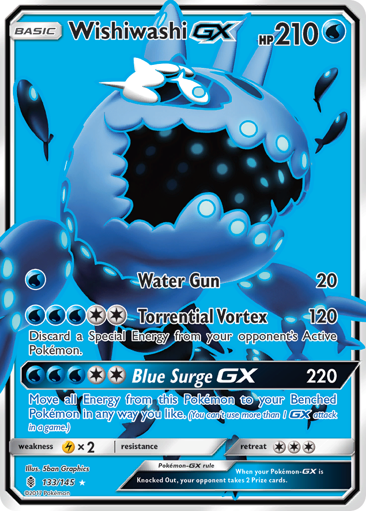 Wishiwashi GX (133/145) [Sun & Moon: Guardians Rising] | Galactic Gamez