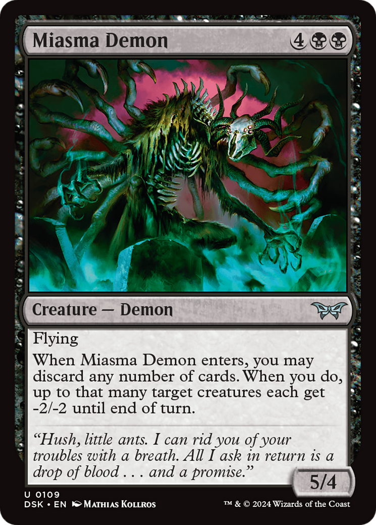 Miasma Demon [Duskmourn: House of Horror] | Galactic Gamez