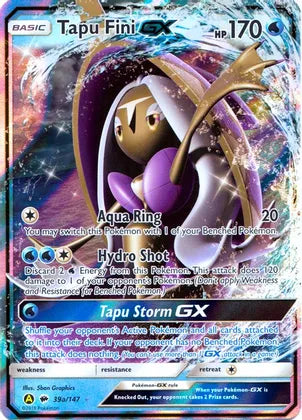 Tapu Fini GX (39a/147) [Alternate Art Promos] | Galactic Gamez