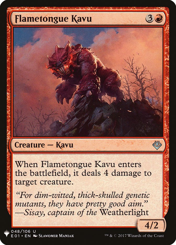 Flametongue Kavu [Mystery Booster] | Galactic Gamez