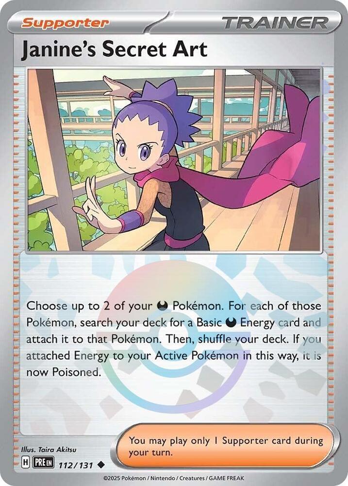 Janine's Secret Art (112/131) (Poke Ball Pattern) [Scarlet & Violet: Prismatic Evolutions] | Galactic Gamez