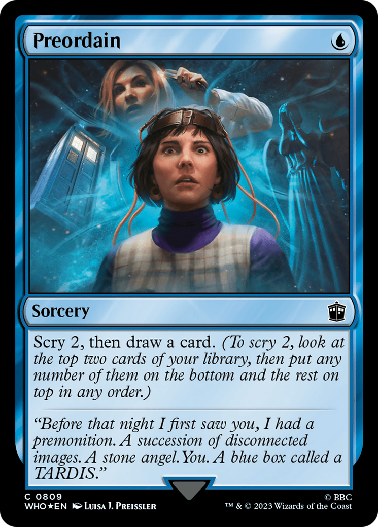 Preordain (Surge Foil) [Doctor Who] | Galactic Gamez