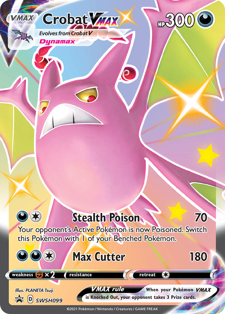 Crobat VMAX (SWSH099) (Jumbo Card) [Sword & Shield: Black Star Promos] | Galactic Gamez