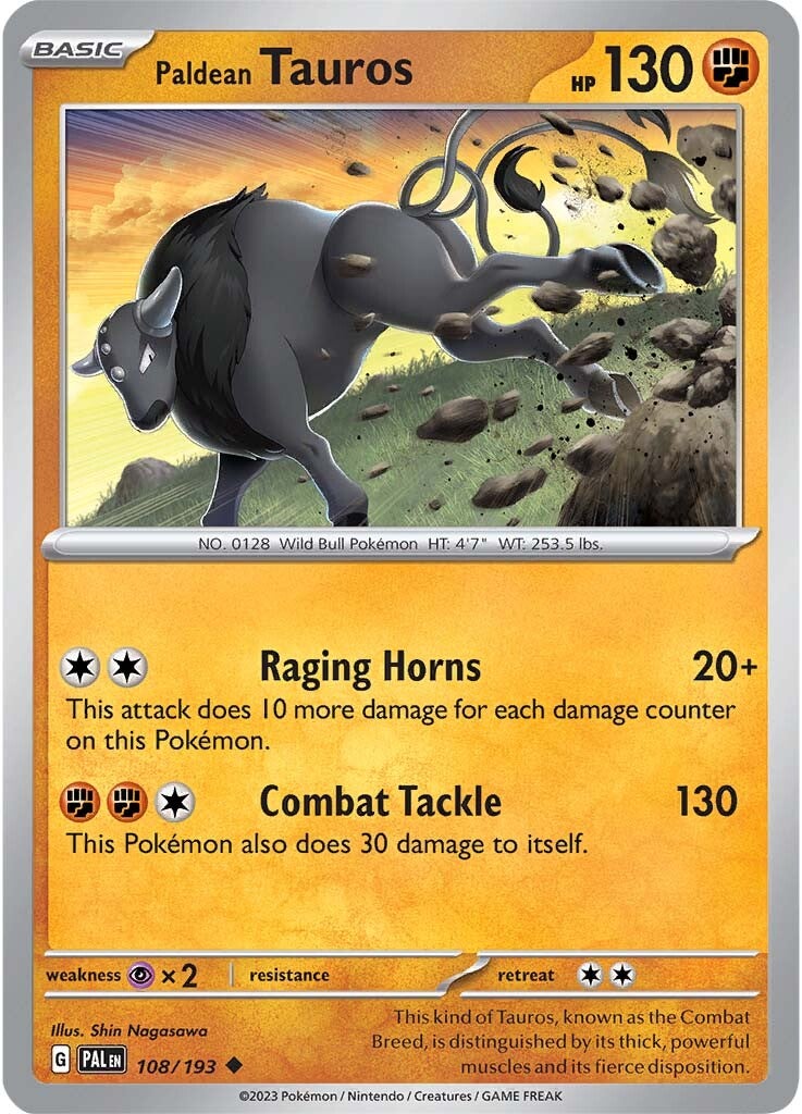 Paldean Tauros (108/193) [Scarlet & Violet: Paldea Evolved] | Galactic Gamez