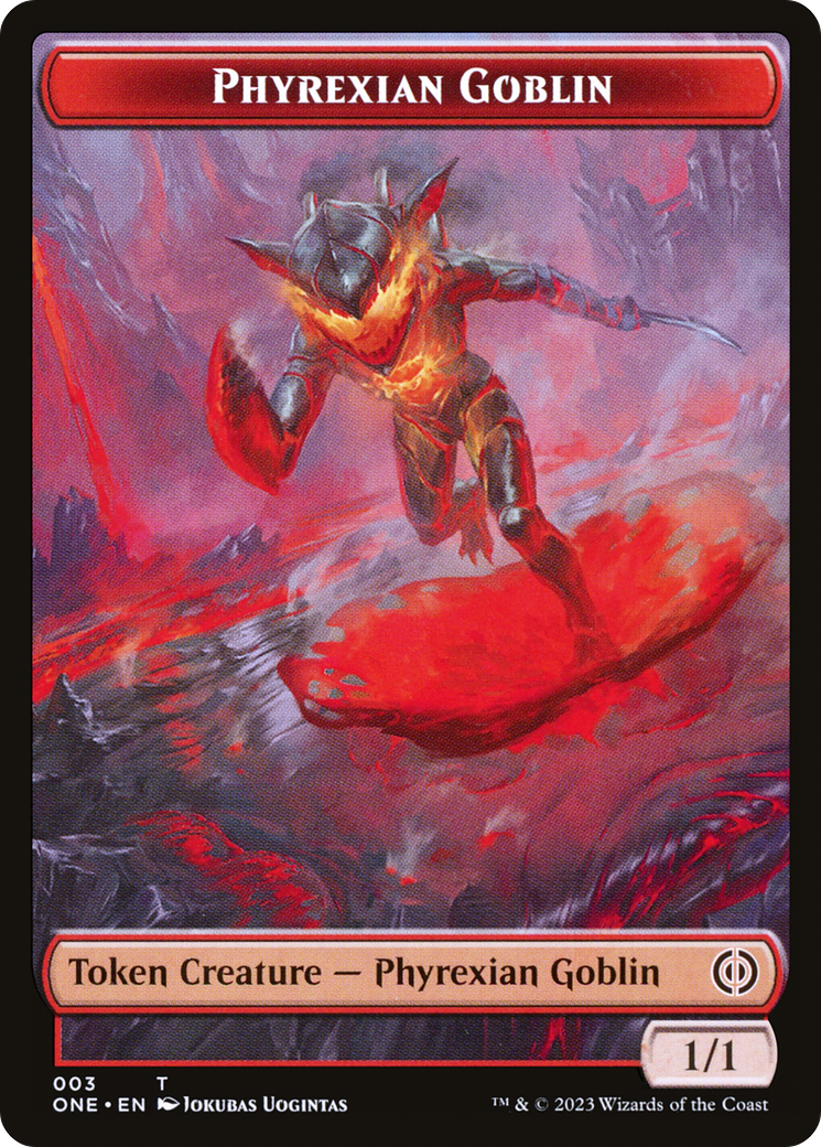 Phyrexian Goblin // Drone Double-Sided Token [Phyrexia: All Will Be One Tokens] | Galactic Gamez