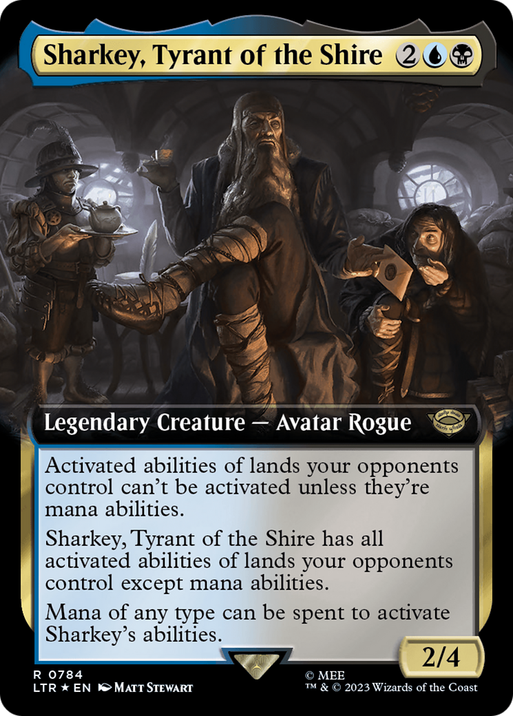 Sharkey, Tyrant of the Shire (Extended Art) (Surge Foil) [The Lord of the Rings: Tales of Middle-Earth] | Galactic Gamez