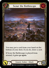 Scour the Battlescape (Yellow) [U-WTR195] (Welcome to Rathe Unlimited)  Unlimited Rainbow Foil | Galactic Gamez