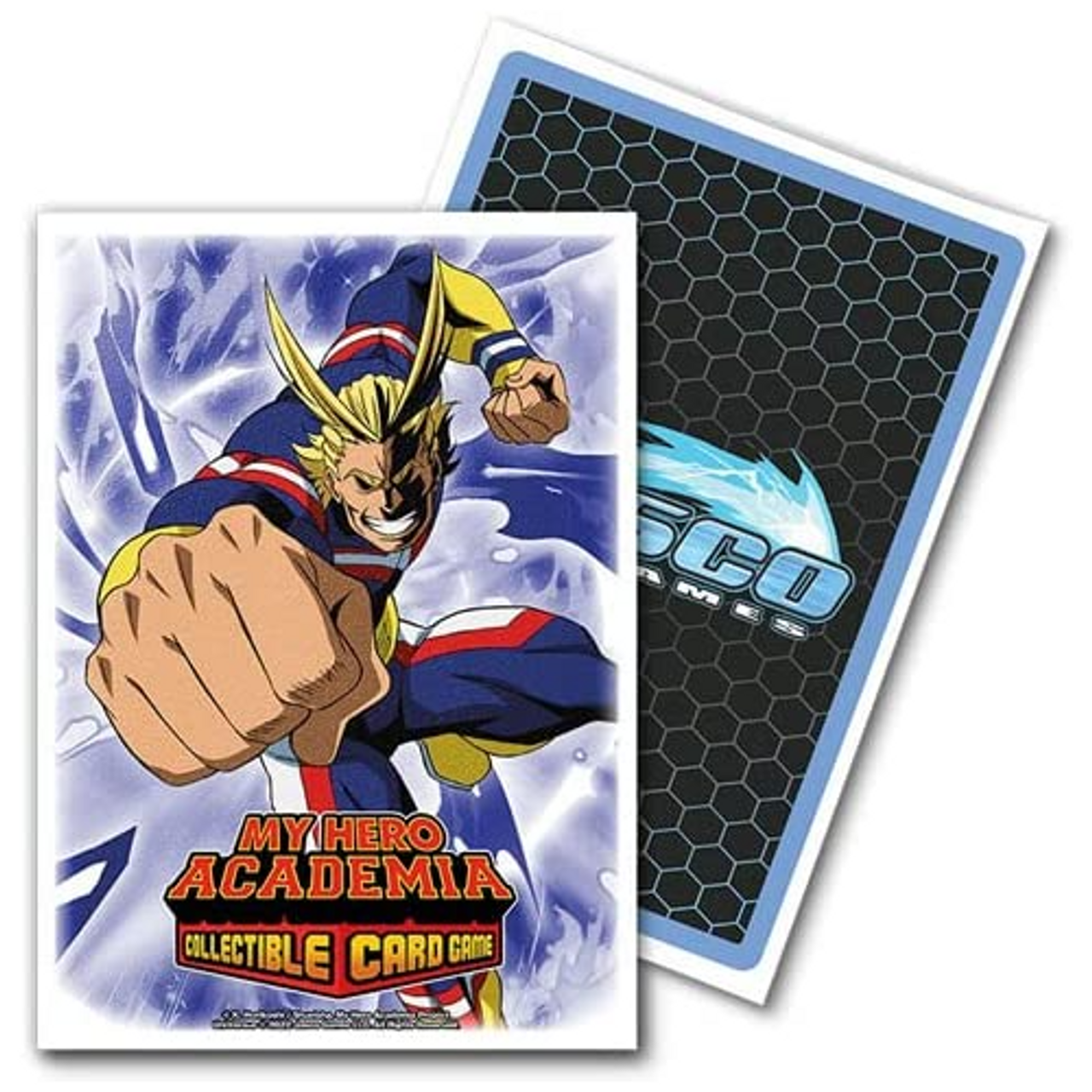 All Might Textured Back Art Sleeves 100ct | Galactic Gamez