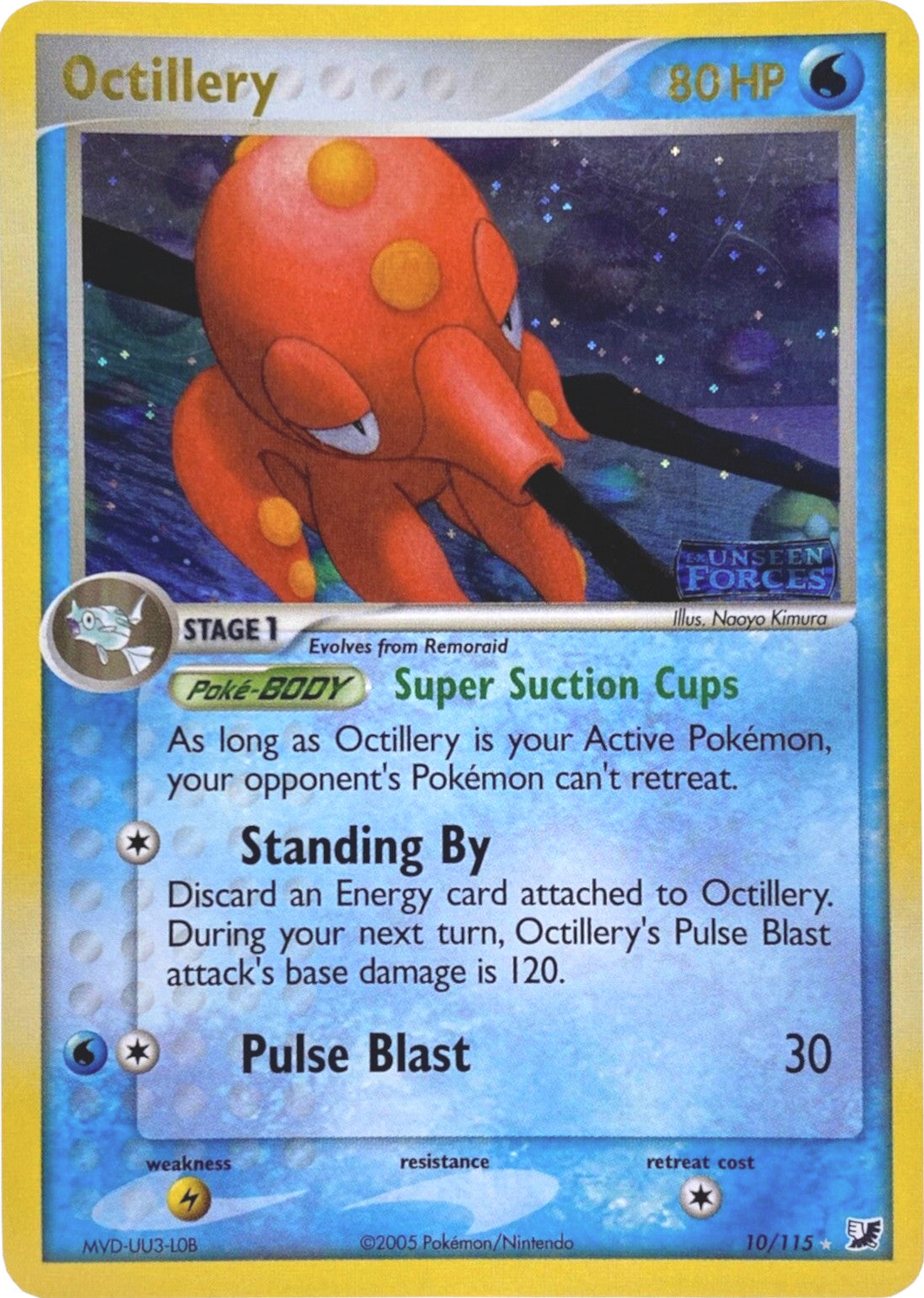 Octillery (10/115) (Stamped) [EX: Unseen Forces] | Galactic Gamez