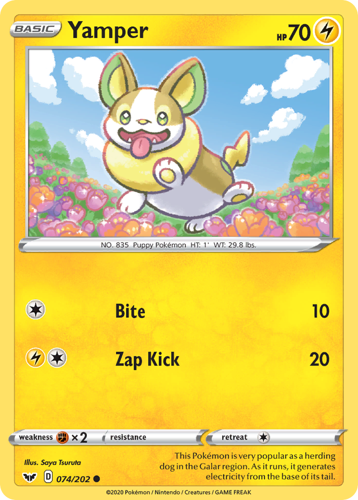 Yamper (074/202) [Sword & Shield: Base Set] | Galactic Gamez