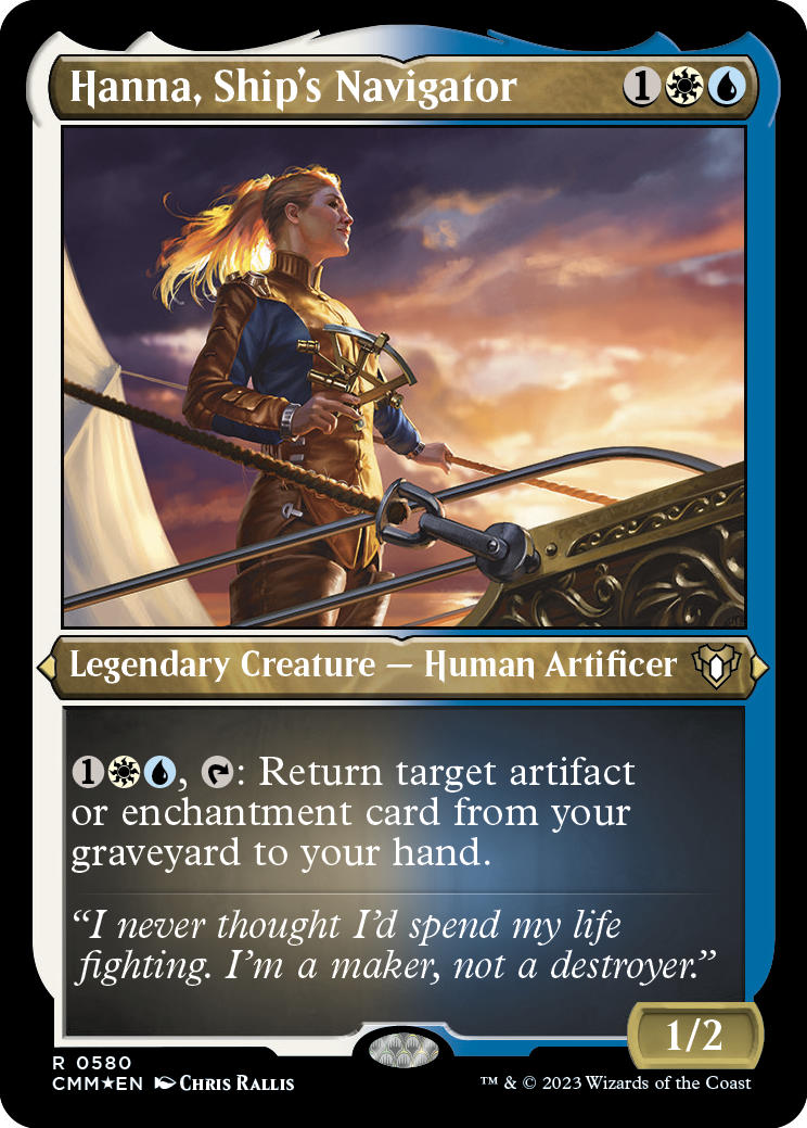 Hanna, Ship's Navigator (Foil Etched) [Commander Masters] | Galactic Gamez