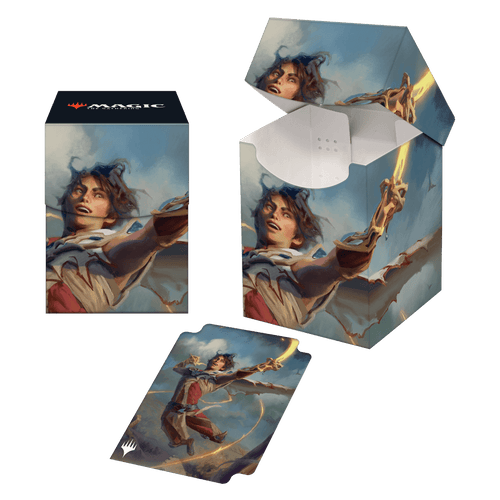 Wilds of Eldraine Kellan, the Fae-Blooded (Adventure Frame) 100+ Deck Box | Galactic Gamez