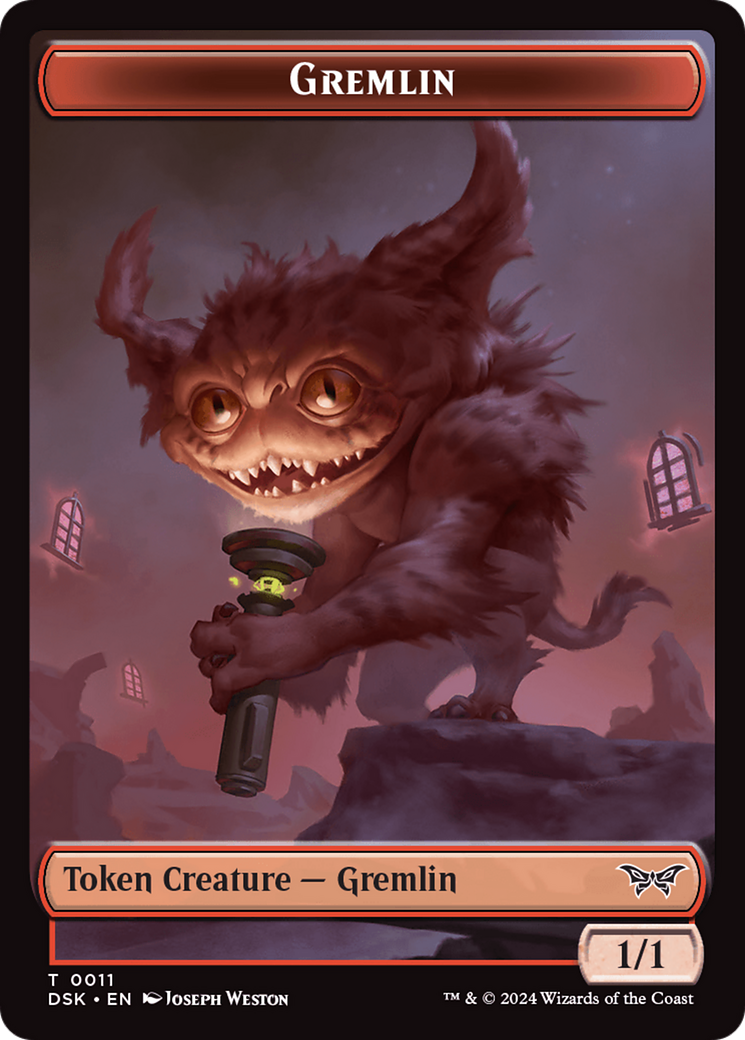 Gremlin Token [Duskmourn: House of Horror Tokens] | Galactic Gamez