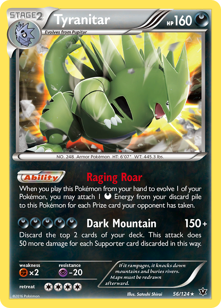 Tyranitar (56/124) [XY: Fates Collide] | Galactic Gamez