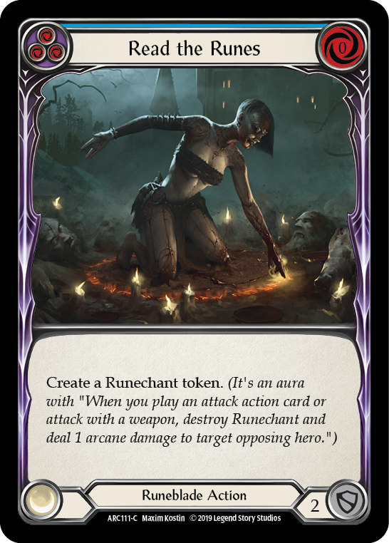 Read the Runes (Blue) [ARC111-C] (Arcane Rising)  1st Edition Normal | Galactic Gamez