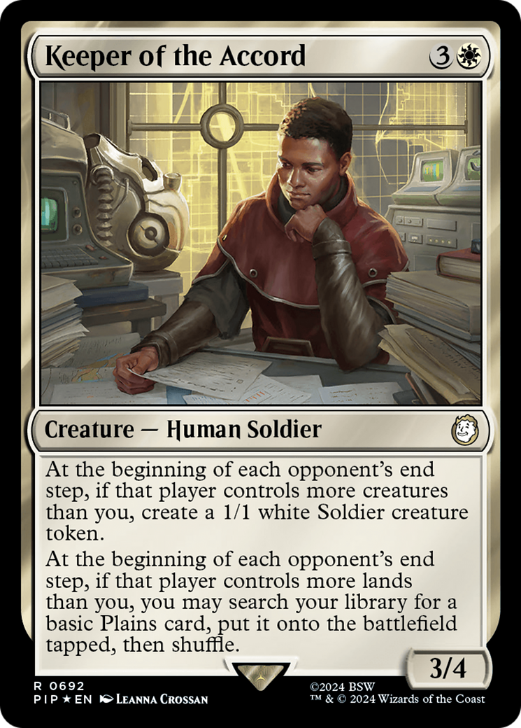 Keeper of the Accord (Surge Foil) [Fallout] | Galactic Gamez