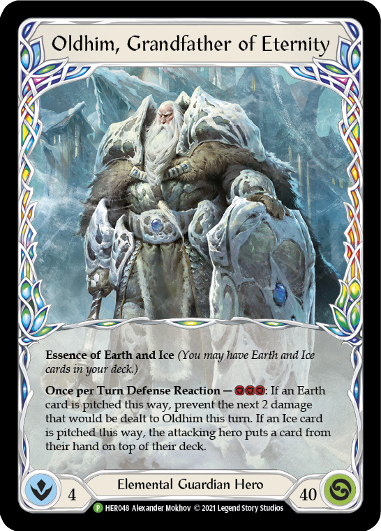 Oldhim, Grandfather of Eternity [HER048] (Promo)  Rainbow Foil | Galactic Gamez