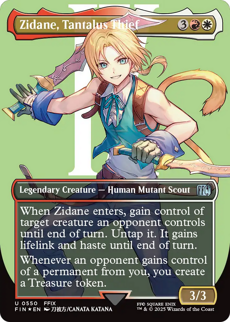 Zidane, Tantalus Thief (Borderless) (Surge Foil) [FINAL FANTASY] | Galactic Gamez