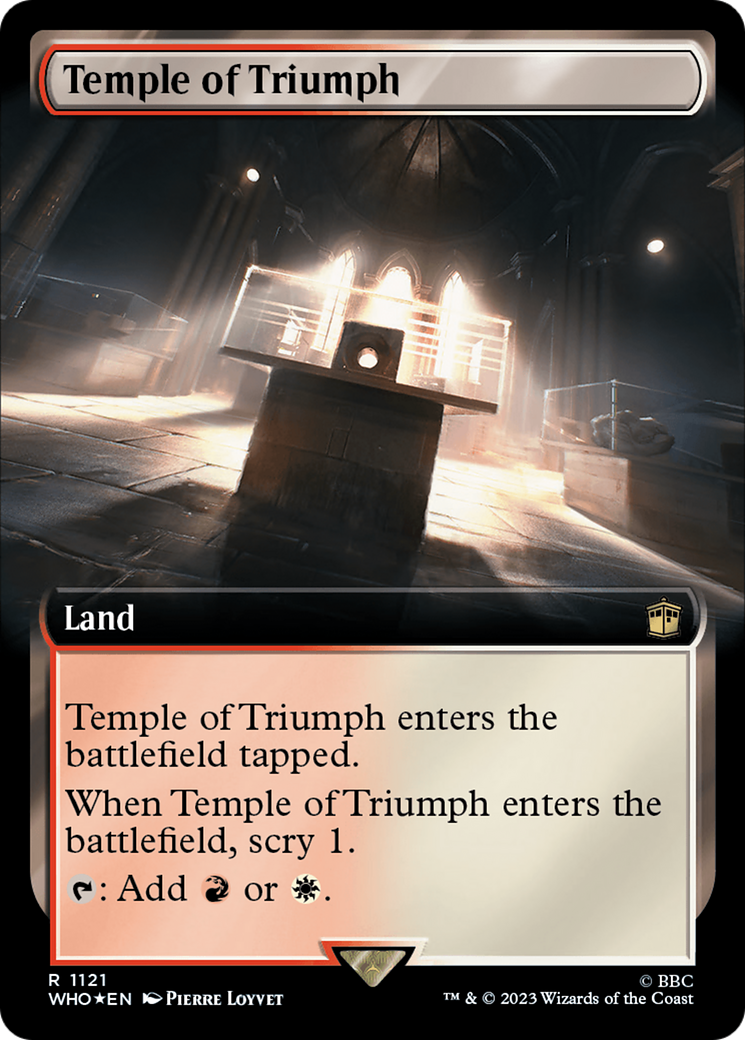 Temple of Triumph (Extended Art) (Surge Foil) [Doctor Who] | Galactic Gamez