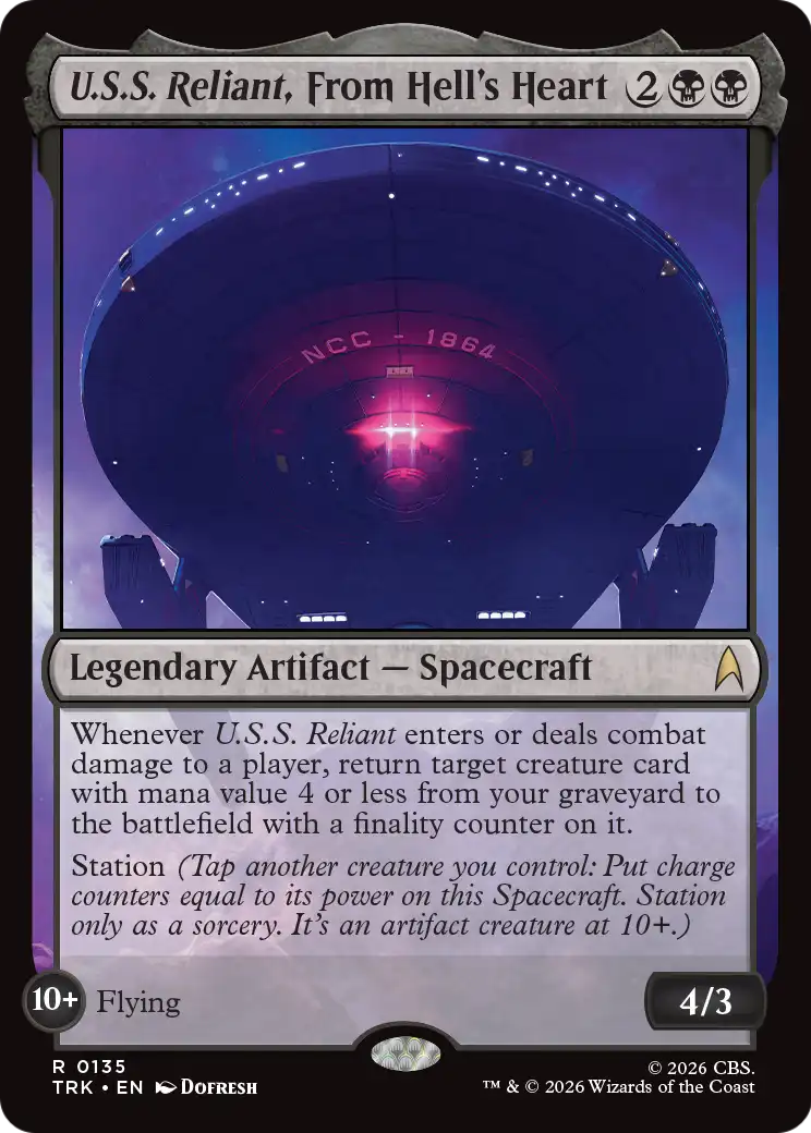 U.S.S. Reliant, From Hell's Heart [Star Trek] | Galactic Gamez