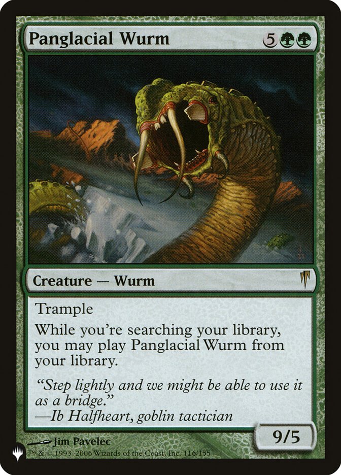 Panglacial Wurm [The List] | Galactic Gamez