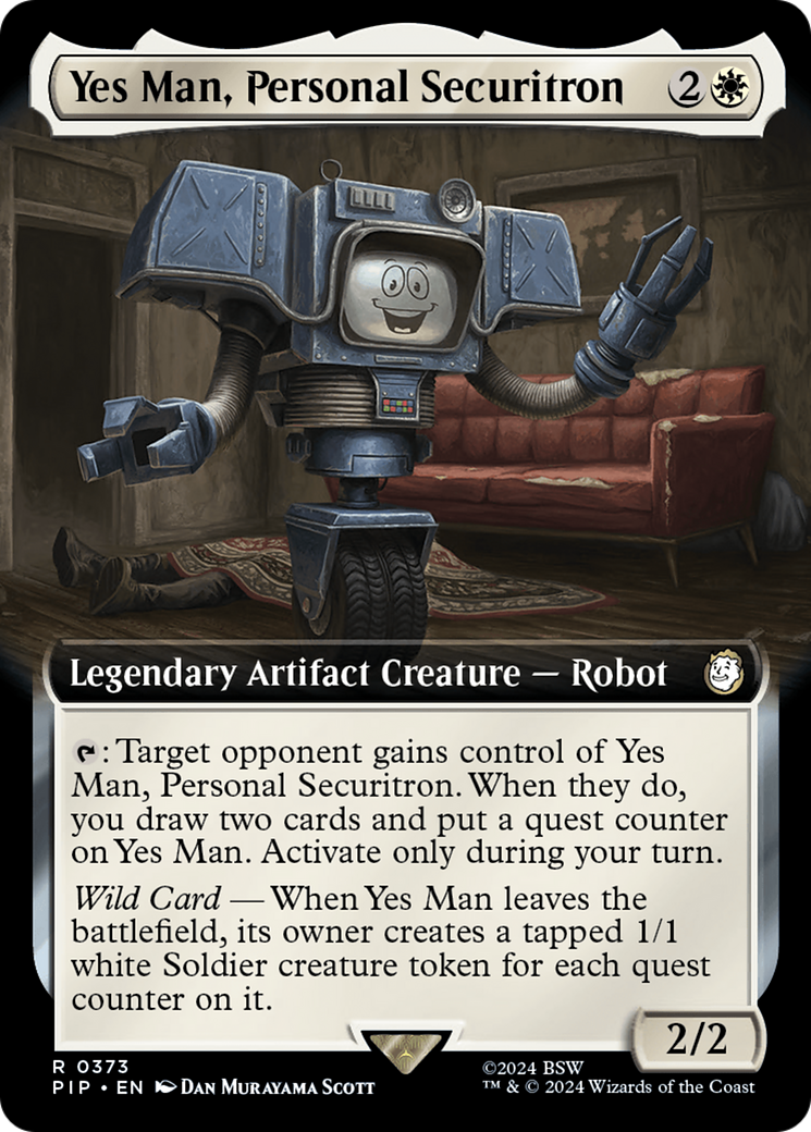 Yes Man, Personal Securitron (Extended Art) [Fallout] | Galactic Gamez