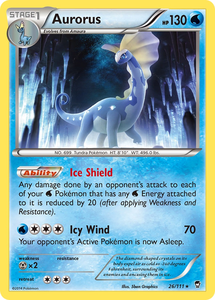 Aurorus (26/111) [XY: Furious Fists] | Galactic Gamez