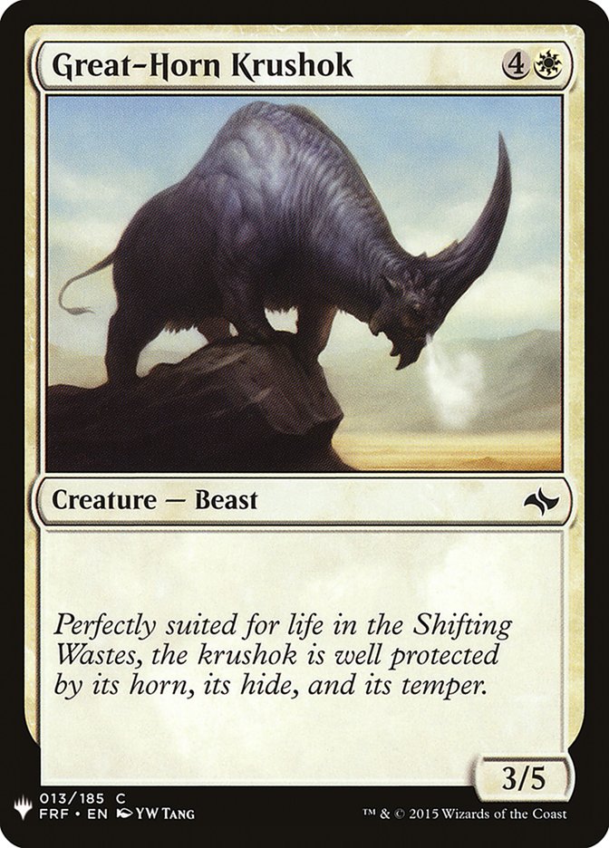 Great-Horn Krushok [Mystery Booster] | Galactic Gamez