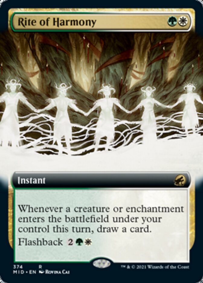Rite of Harmony (Extended Art) [Innistrad: Midnight Hunt] | Galactic Gamez