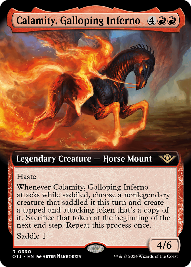 Calamity, Galloping Inferno (Extended Art) [Outlaws of Thunder Junction] | Galactic Gamez