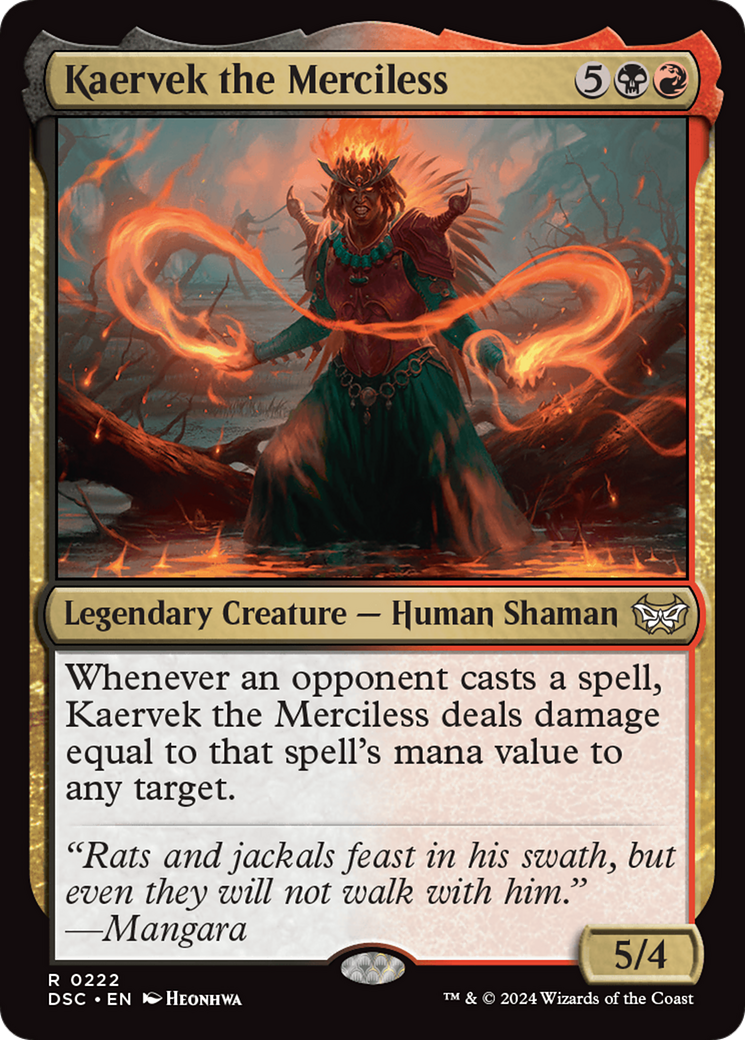 Kaervek the Merciless [Duskmourn: House of Horror Commander] | Galactic Gamez