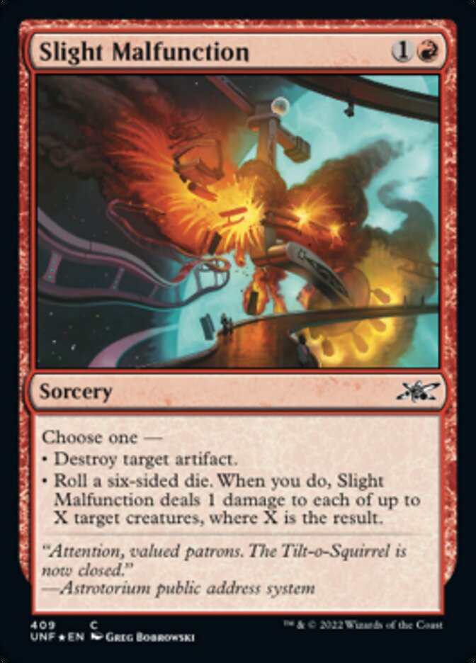 Slight Malfunction (Galaxy Foil) [Unfinity] | Galactic Gamez