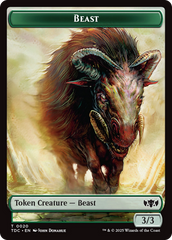 Beast // Treasure Double-Sided Token [Tarkir: Dragonstorm Commander Tokens] | Galactic Gamez