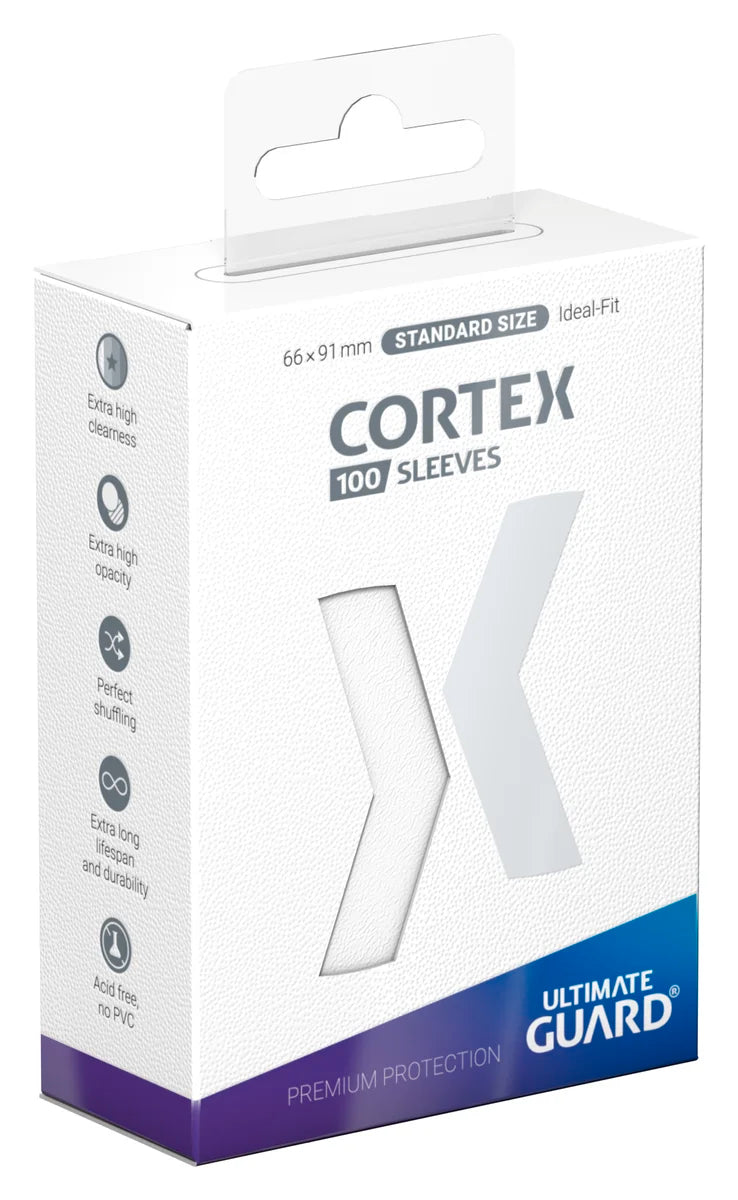 Cortex Standard Matte Sleeves - White | Galactic Gamez