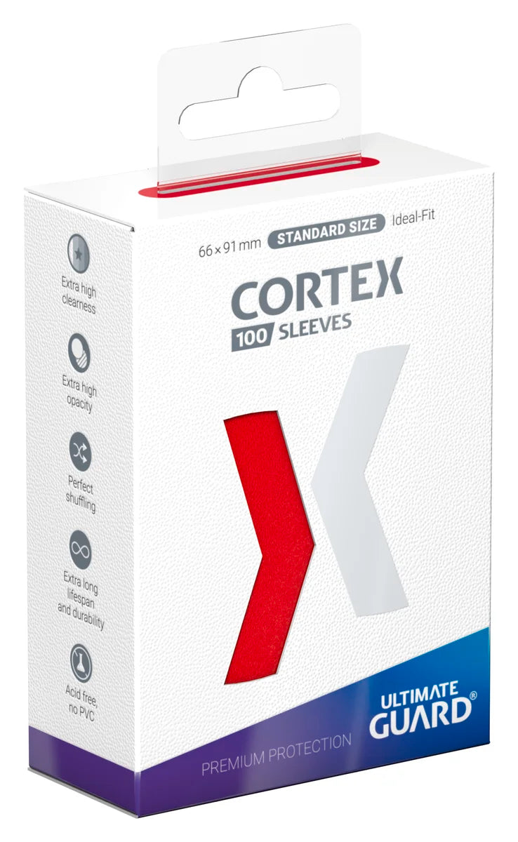 Cortex Standard Matte Sleeves - Red | Galactic Gamez