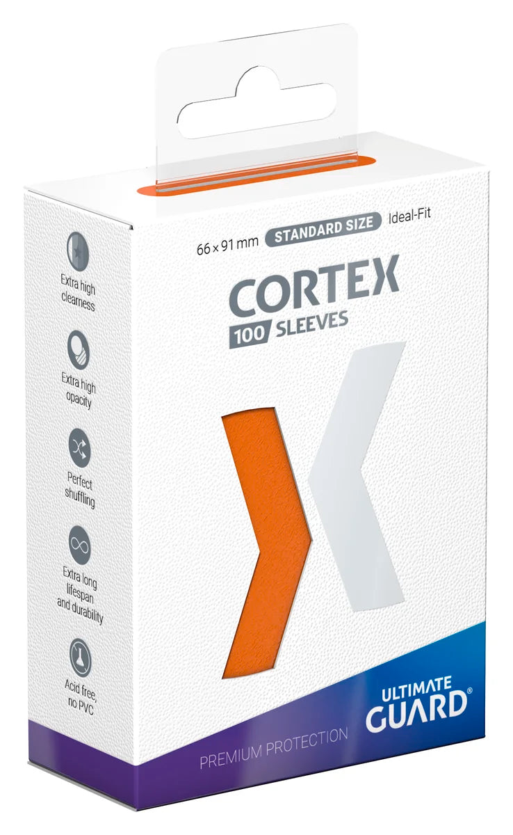 Cortex Sleeves Standard Size (100) - Orange | Galactic Gamez