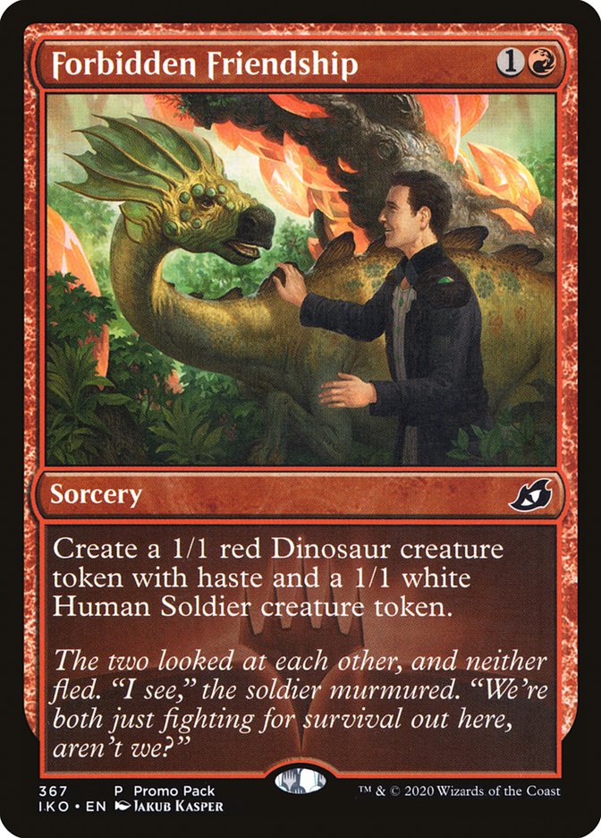 Forbidden Friendship (Promo Pack) [Ikoria: Lair of Behemoths Promos] | Galactic Gamez