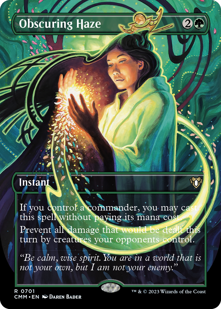 Obscuring Haze (Borderless Alternate Art) [Commander Masters] | Galactic Gamez