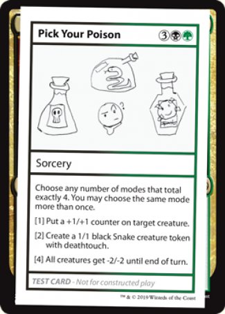 Pick Your Poison (2021 Edition) [Mystery Booster Playtest Cards] | Galactic Gamez