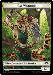Eldrazi Spawn // Cat Warrior Double-Sided Token [Modern Horizons 3 Tokens] | Galactic Gamez