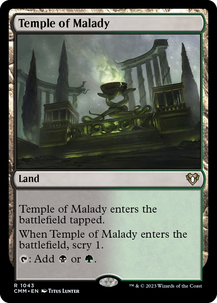 Temple of Malady [Commander Masters] | Galactic Gamez