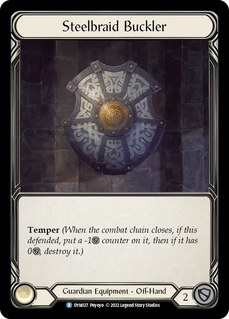 Steelbraid Buckler [DYN027] (Dynasty)  Cold Foil | Galactic Gamez