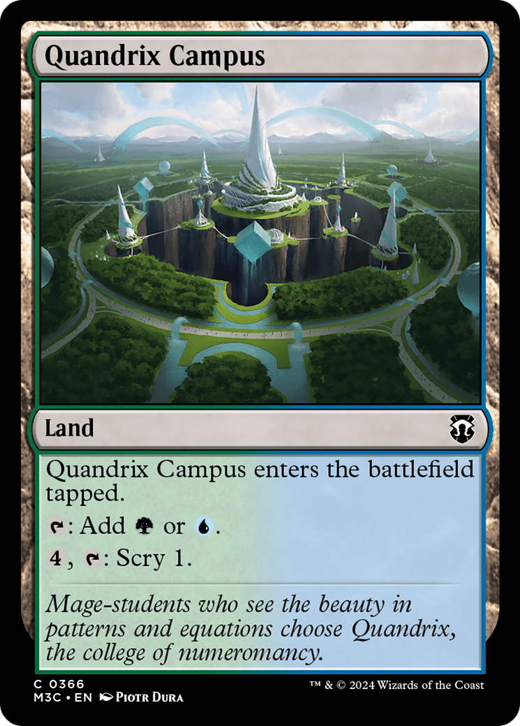 Quandrix Campus (Ripple Foil) [Modern Horizons 3 Commander] | Galactic Gamez