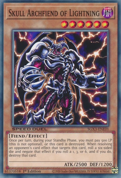 Skull Archfiend of Lightning [SGX3-ENE01] Common | Galactic Gamez